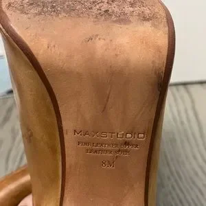 Max Studio | Shoes | Max Studio Xplore High Heels Shoes Size 8 Tan ...